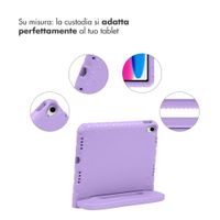 imoshion Cover Posteriore Kidsproof con Maniglia Apple iPad 11 (2025) 11 pollici A16 / iPad 10 (2022) 10.9 pollici - Lilla