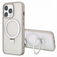 Accezz Cover con anello e supporto con MagSafe Apple iPhone 13 Pro Max - Grigio
