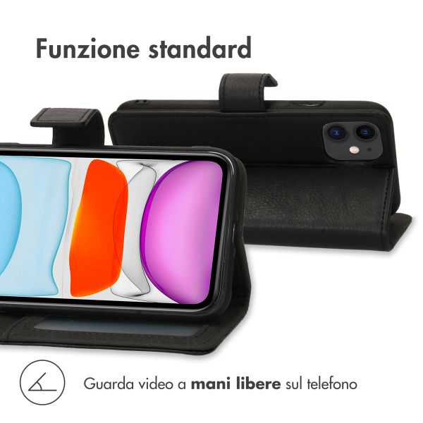 imoshion Cover a libro di Lusso Apple iPhone 11 - Nero