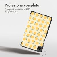 imoshion Cover Trifold Design Samsung Galaxy Tab A11 Plus / A9 Plus - Citrus Dream