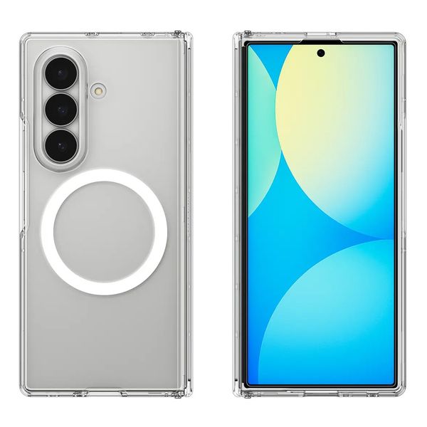 Spigen Cover posteriore Ultra Hybrid Pro MagFit Samsung Galaxy Z Fold 8 Ultra - Clear / White