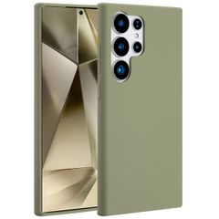 Accezz Cover in silicone liquido con MagSafe Samsung Galaxy S24 Ultra - Cooper Green