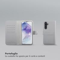 Selencia Libreria rimovibile Olyn con MagSafe Samsung Galaxy A55 - Grigio