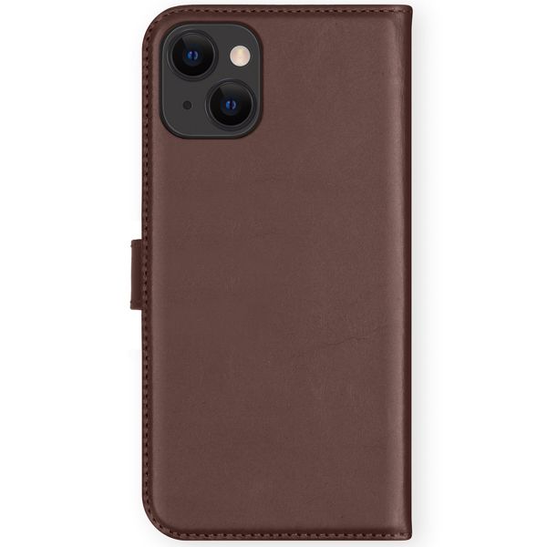 Selencia Cover a libro in vera pelle Apple iPhone 13 Mini - Marrone