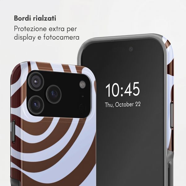 Selencia Cover posteriore Vivid con MagSafe Apple iPhone 17 Pro Max - Dream Swirl Chocolate