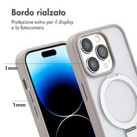 Accezz Cover con anello e supporto con MagSafe Apple iPhone 14 Pro - Grigio