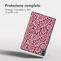 imoshion Cover Trifold Design Samsung Galaxy Tab S11 Ultra - Bloom Love Blush