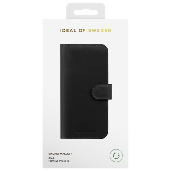 iDeal of Sweden Portafoglio Magnetico Plus Apple iPhone 15 - Black