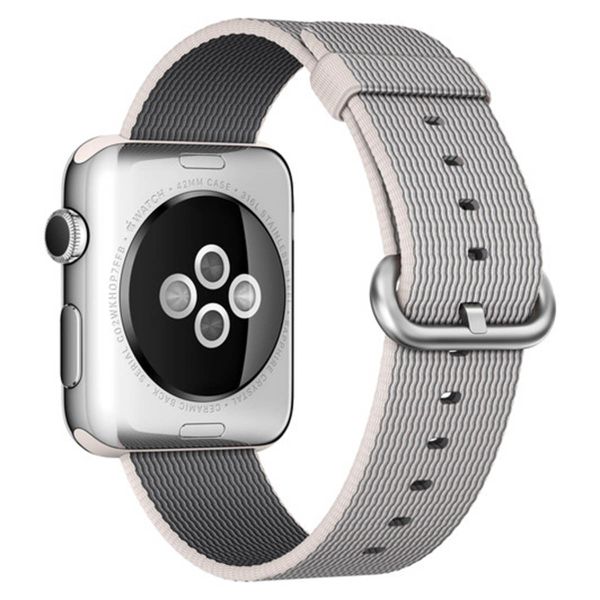 Apple Cinturino in nylon intrecciato Apple Watch | 38/40/41/42 mm - White Pearl