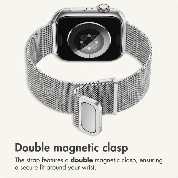 imoshion Milanees magnetisch bandje Apple Watch | 38/40/41/42 mm - Zilver