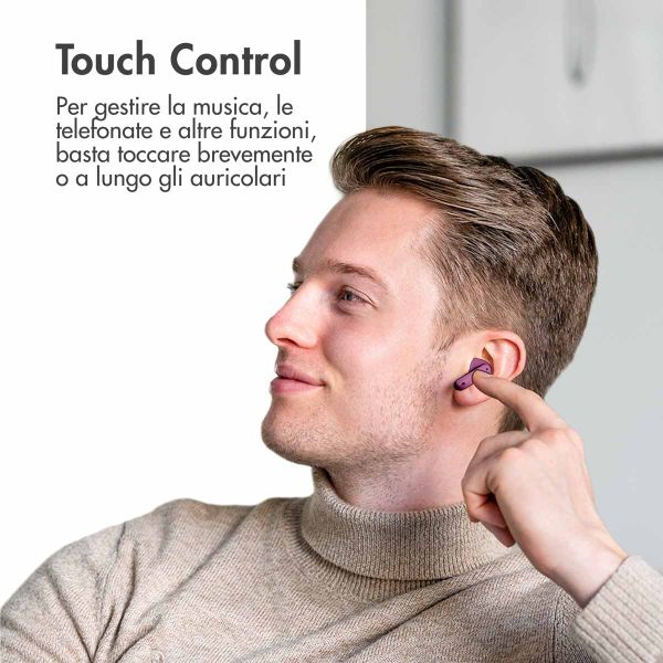 imoshion Aura Pro Auricolari in-ear wireless - Cancellazione attiva del rumore (ANC) - Bordeaux