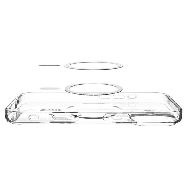 Spigen Cover Posteriore Ultra Ibrida con MagSafe Apple iPhone 17 - Clear Graphite