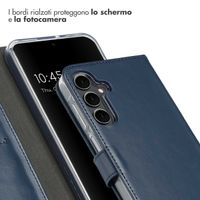 Selencia Cover a libro in vera pelle Samsung Galaxy A16 - Blu
