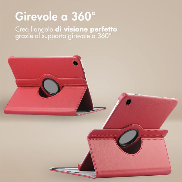 imoshion Cover Girevole a 360° Samsung Galaxy Tab A11 Plus - Rosso