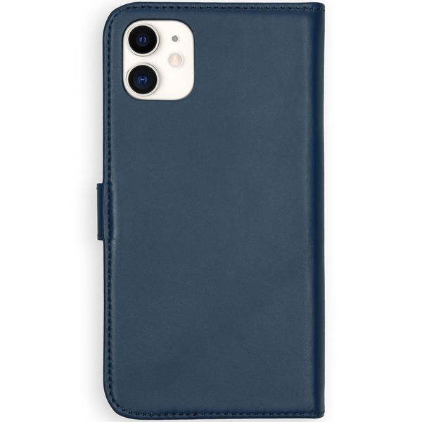 Selencia Cover a libro in vera pelle Apple iPhone 11 - Blu