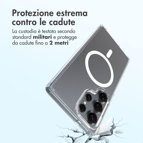 Accezz Cover posteriore Xtreme Impact con MagSafe Samsung Galaxy S25 Ultra - Trasparente