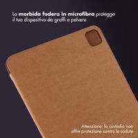 Accezz Cover a libro trifold in pelle Apple iPad 11 (2025) 11 pollici A16 / iPad 10 (2022) 10.9 pollici - Cognac