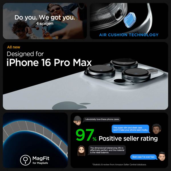 Spigen Cover Posteriore Ultra Ibrida con MagSafe Apple iPhone 16 Pro Max - Frost Rose Titanium