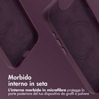 Accezz Cover in Pelle con MagSafe Apple iPhone 17e / 16e - Heath Purple