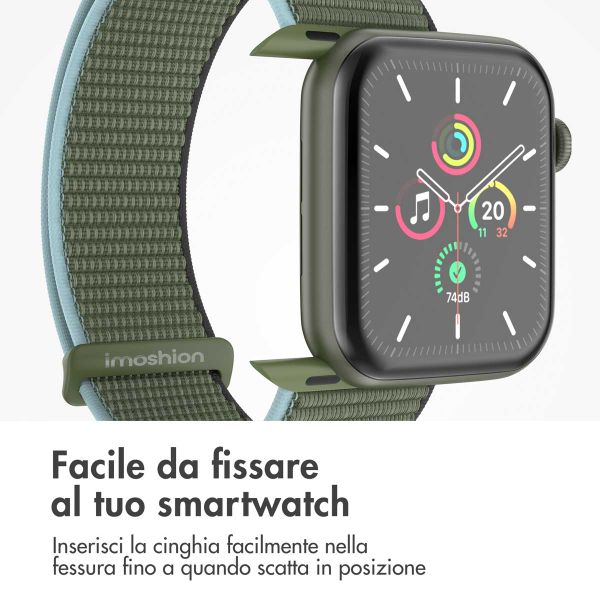 imoshion Cinturino in nylon Apple Watch | 44/45/46/49 mm - Dark Olive