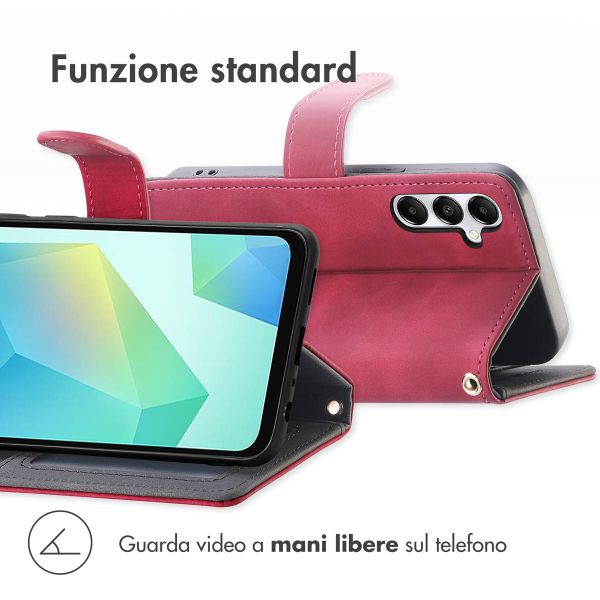 imoshion Cover a libro con Cordino Samsung Galaxy A26 - Rosso