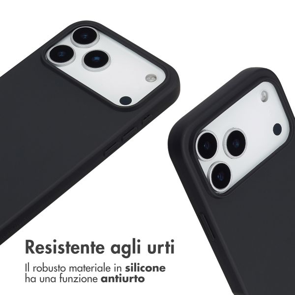imoshion Cover in Silicone con Cordino Apple iPhone 17 Pro Max - Nero
