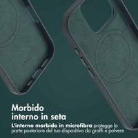 Accezz Cover in Pelle con MagSafe Apple iPhone 16 Pro - Cedar Green