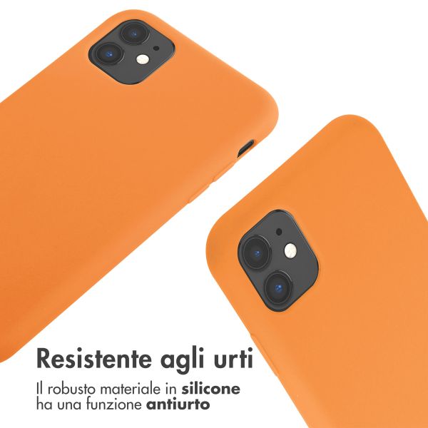 imoshion Cover in Silicone con Cordino Apple iPhone 11 - Arancio