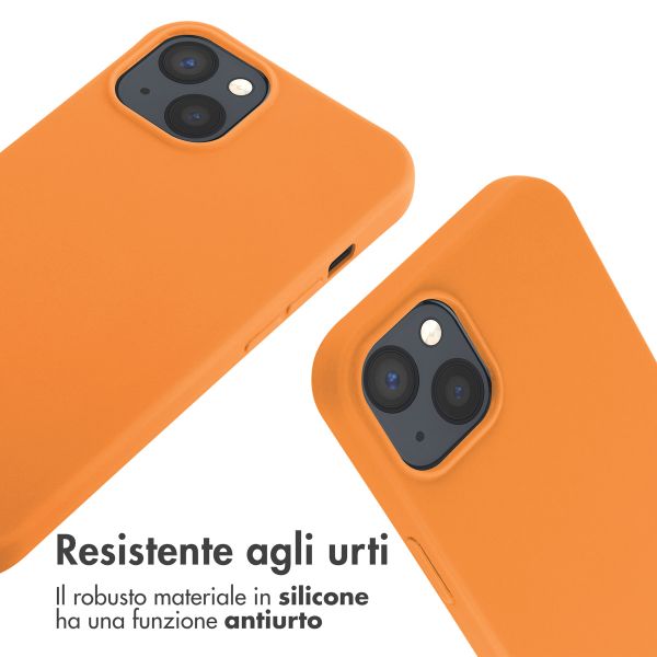 imoshion Cover in Silicone con Cordino Apple iPhone 13 - Arancio