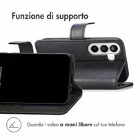 imoshion Cover a libro di Lusso Samsung Galaxy A27 (5G) - Nero