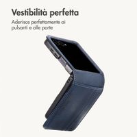 imoshion Cover a libro di Lusso Samsung Galaxy Z Flip 8 - Blu scuro