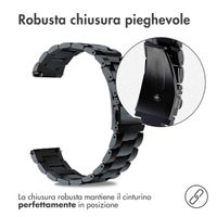 imoshion Cinturino in acciaio  - Attacco universale 20 mm - Nero
