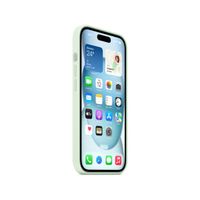 Apple Cover Posteriore in Silicone con MagSafe Apple iPhone 15 - Soft Mint