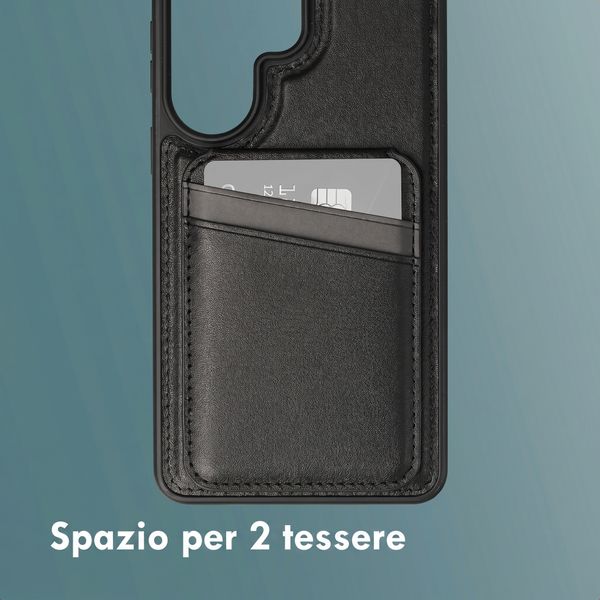 imoshion Cover Posteriore con Porta Carte e supporto Samsung Galaxy S26 Ultra - Nero