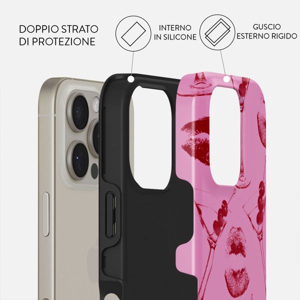 Burga Cover Posteriore Resistente con MagSafe Apple iPhone 16 Pro - Call me