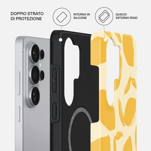 Burga Cover Posteriore Resistente con MagSafe Samsung Galaxy S26 Ultra - Lemon Tart
