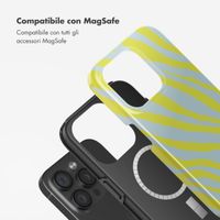 Selencia Cover posteriore Vivid con MagSafe Apple iPhone 15 Pro - Zebra Winter Sky Titanium Yellow