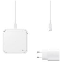 Samsung ﻿Wireless Charger Pad - Caricatore wireless - Con adattatore e cavo di ricarica - 15 Watt - Bianco