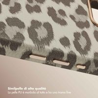 Selencia Cover Sabi Stampa pantera con MagSafe Apple iPhone 17e / 16e - Soft Ivory