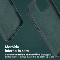 Accezz Cover in Pelle con MagSafe Apple iPhone 16 Pro Max - Cedar Green