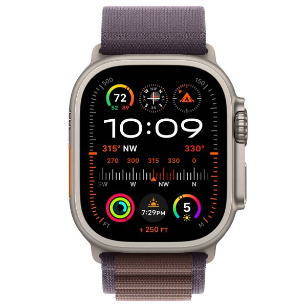 Apple Cinturino Alpine Loop Apple Watch | 44/45/46/49 mm - Taglia L - Indigo