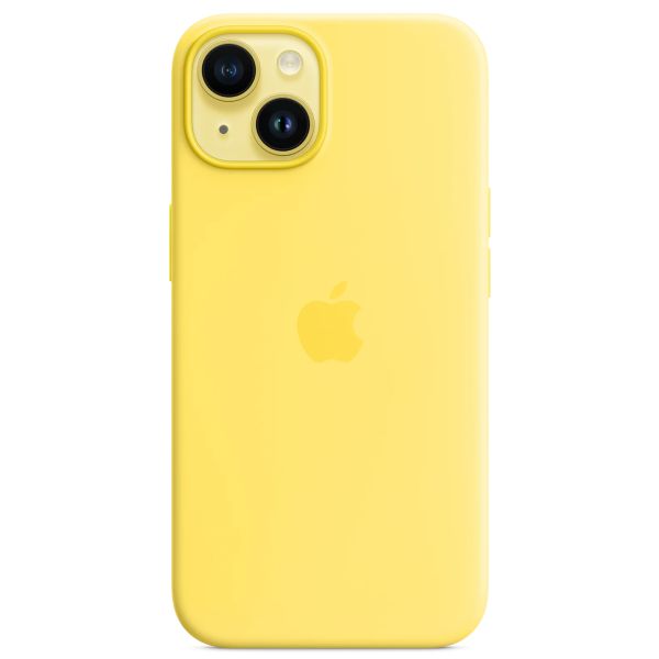 Apple Cover Posteriore in Silicone con MagSafe Apple iPhone 14 - Canary Yellow