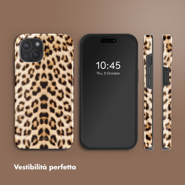 Selencia Cover posteriore Vivid con MagSafe Apple iPhone 15 - Wild Leo