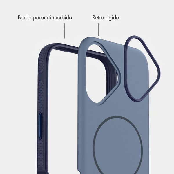 imoshion Cover posteriore Color con Thin MagSafe Ring Apple iPhone 16 - Blu scuro