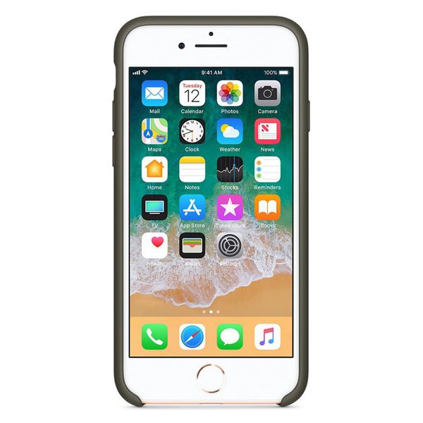 Apple Cover in Silicone Apple iPhone SE (2022 / 2020) / 8 / 7 - Dark Olive