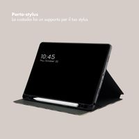 Selencia Cover per tablet Vivid Samsung Galaxy Tab A9 Plus - Art Wave Black
