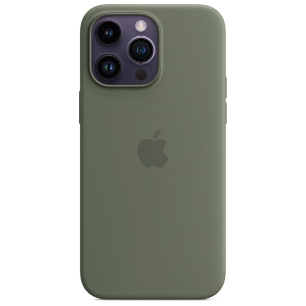 Apple Cover Posteriore in Silicone con MagSafe Apple iPhone 14 Pro Max - Olive