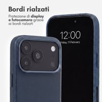 Accezz Cover in Pelle con MagSafe Apple iPhone 18 Pro Max / 17 Pro Max - Nightfall Blue