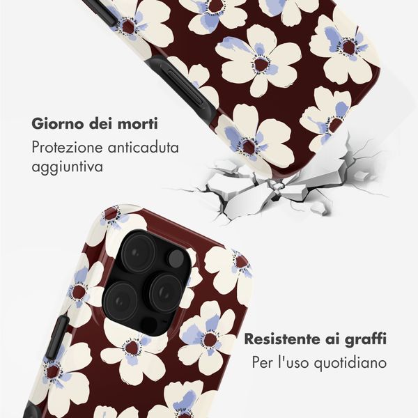Selencia Cover posteriore Vivid con MagSafe Apple iPhone 16 Pro - Choco Flower Pop