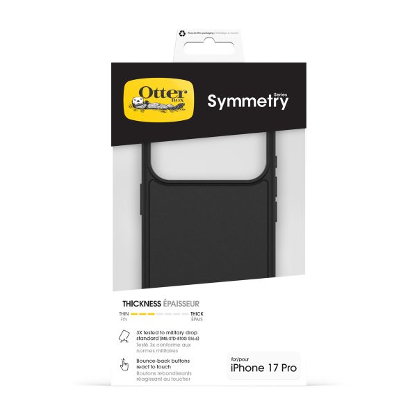 OtterBox Cover Posteriore Trasparente Symmetry con MagSafe Apple iPhone 17 Pro - Black
